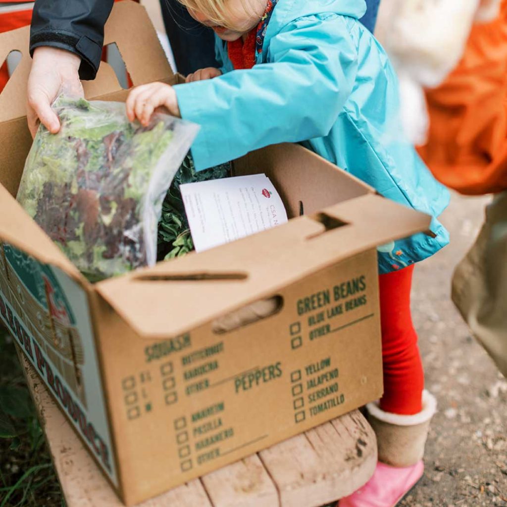 Customer farm stand